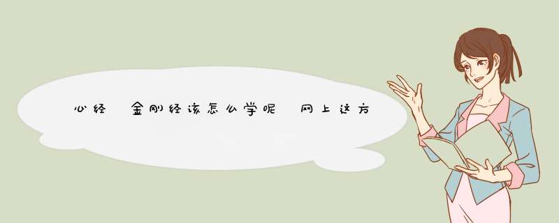心经 金刚经该怎么学呢 网上这方面的书很少的 视频也不多,第1张